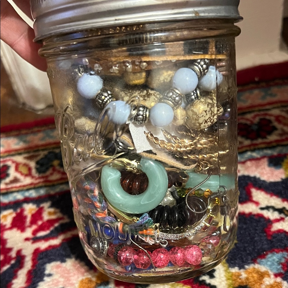 Mystery Jewelry in Mason Jar